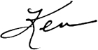 Kenneth's Signature